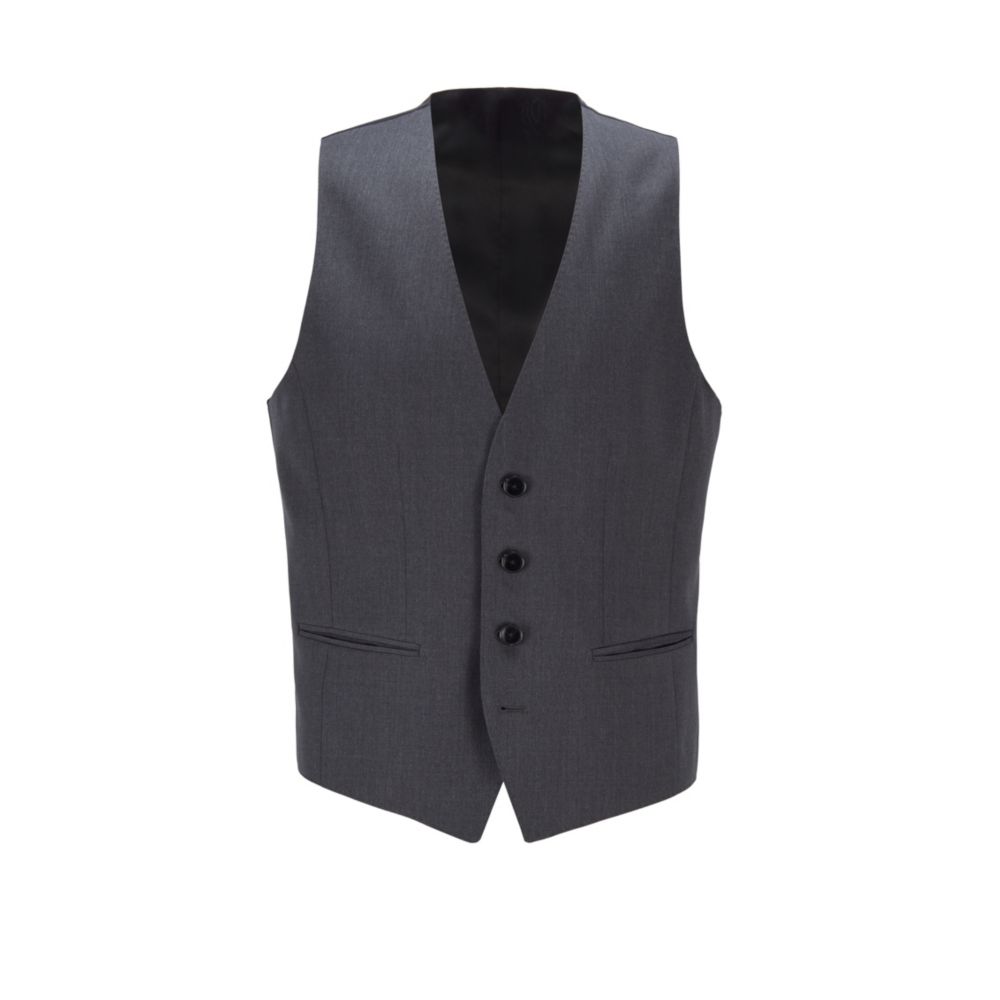 samtidig i dag Rullesten BOSS Hugo - Slim Fit Waistcoat In Virgin Wool | Shop Premium Outlets