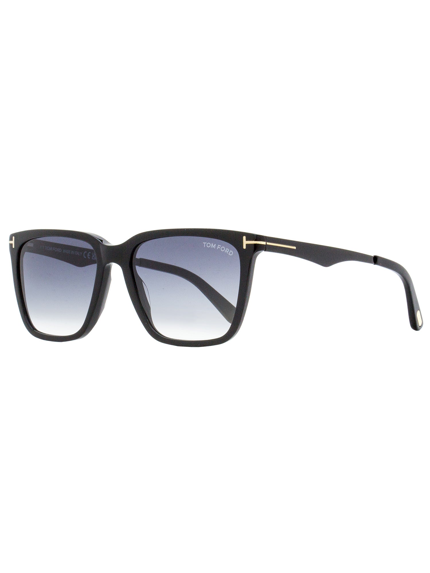 Shop Tom Ford Unisex Rectangular Sunglasses Tf862 Garrett 01b Black 56mm In Multi