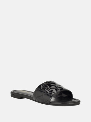 Guess Factory Coins Stretch T-Strap Sandals | Shop Premium Outlets