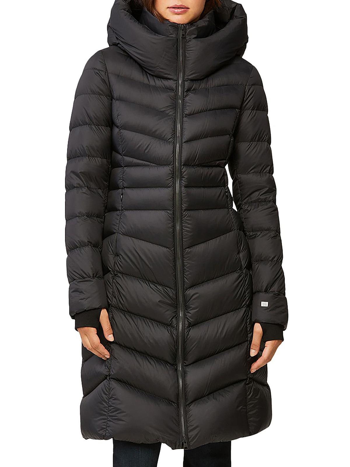 SOIA & KYO Womens Quilted Midi Puffer Jacket