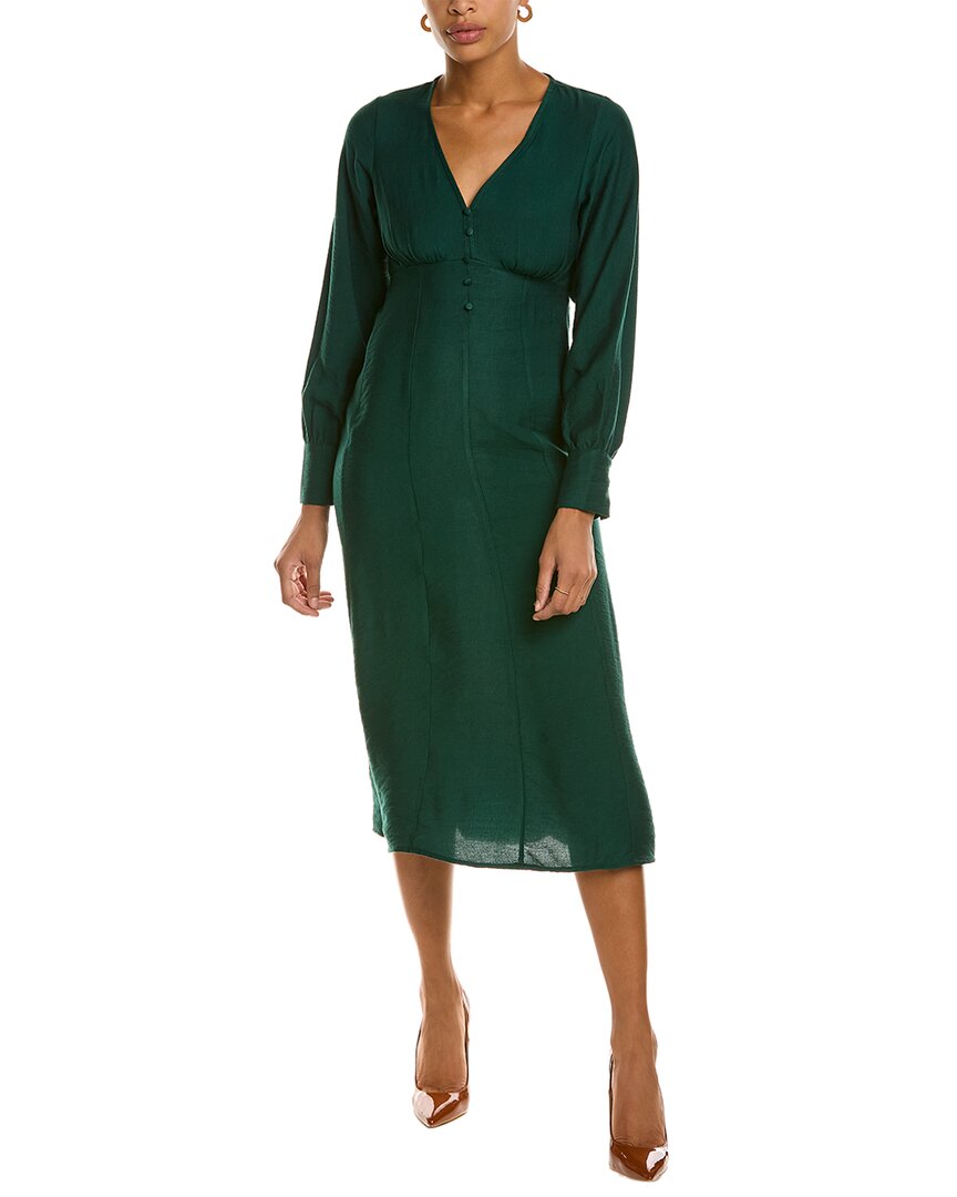 Anna Kay Empire Dress In Green