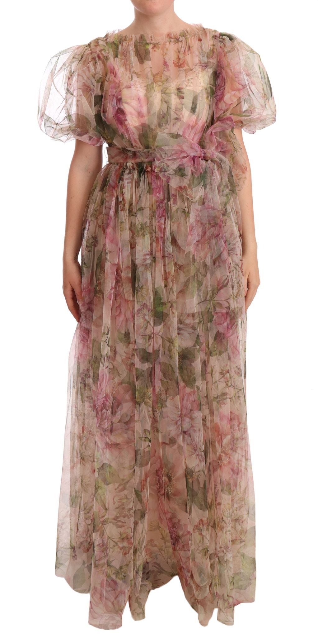 DOLCE & GABBANA Dolce & Gabbana  Floral Print Long Maxi Gown Women's Dress