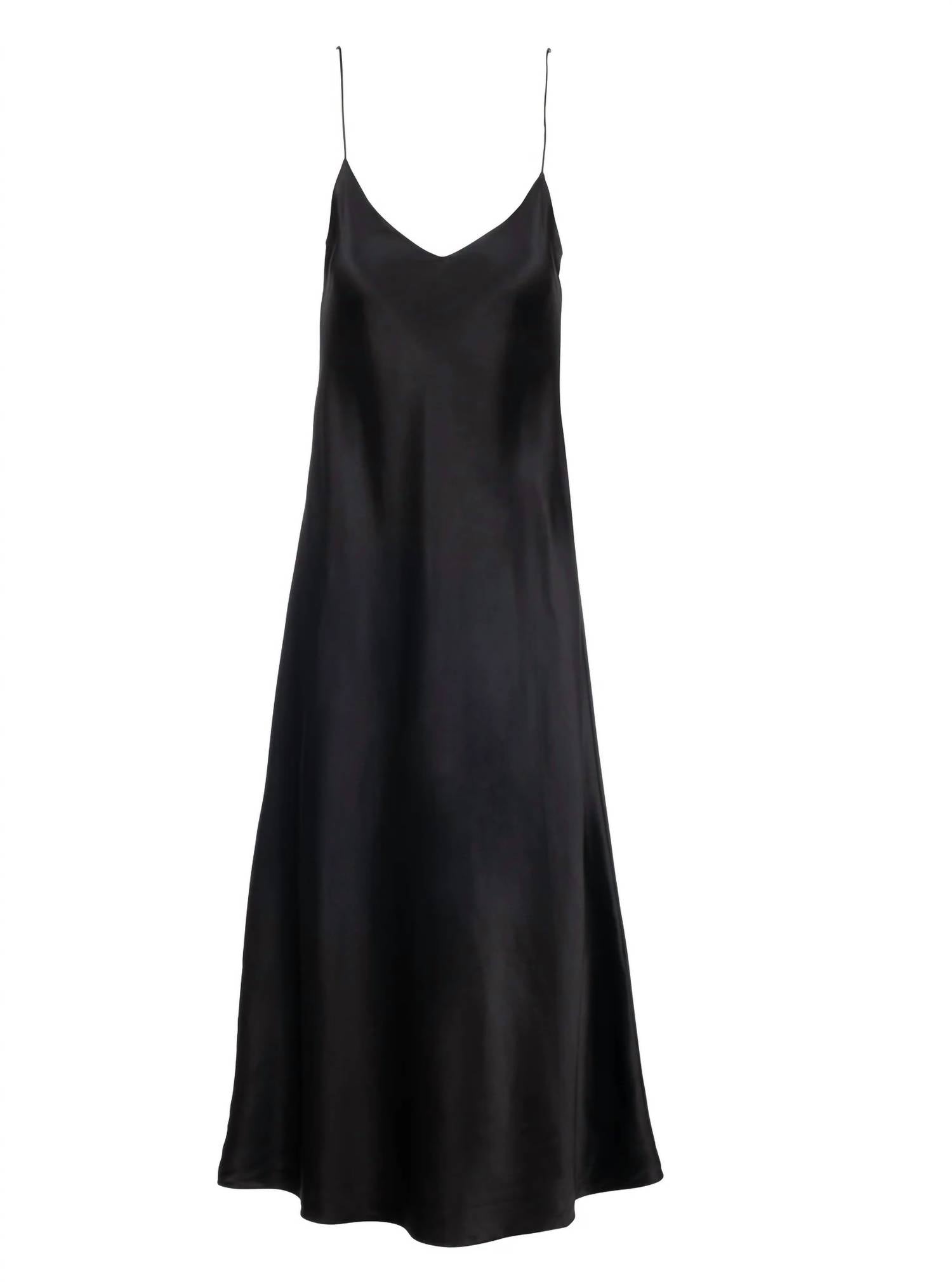 DANNIJO Midi Slip Dress in Noir