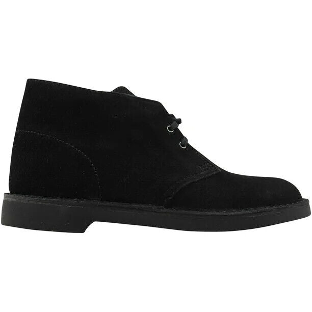 Shop Clarks Bushacre 2 260-82288 Men's Black Suede Ankle Desert Chukka Boots Clk5