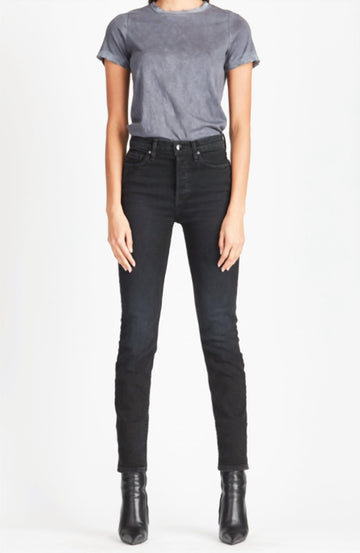 Cotton Citizen high rise skinny jean in washed black