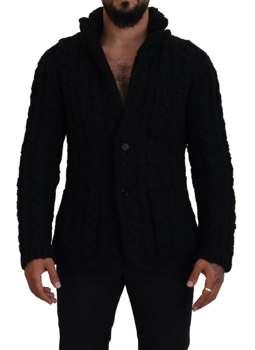 DOLCE & GABBANA Dolce & Gabbana  Wool Knit Button Cardigan Men's Sweater