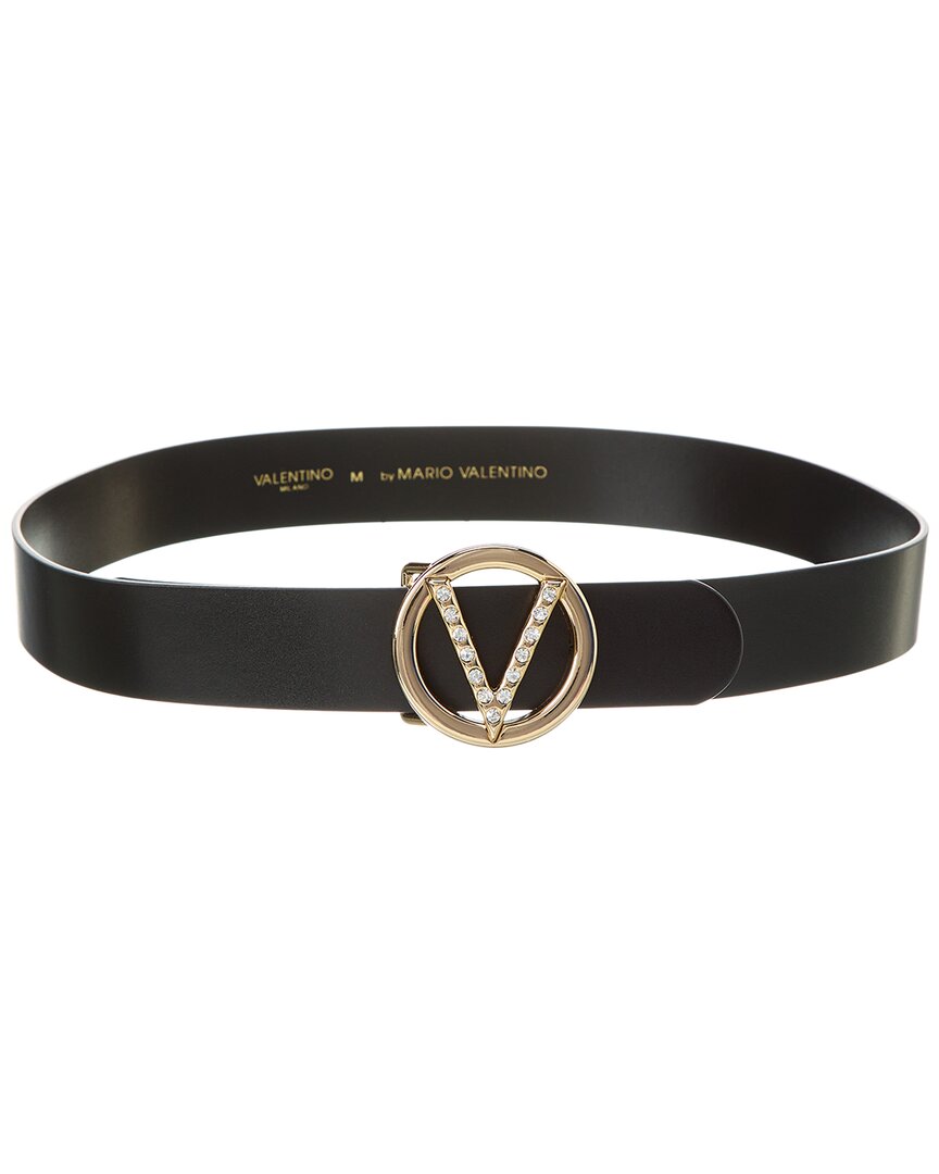 Valentino by Mario Valentino black V detail belt