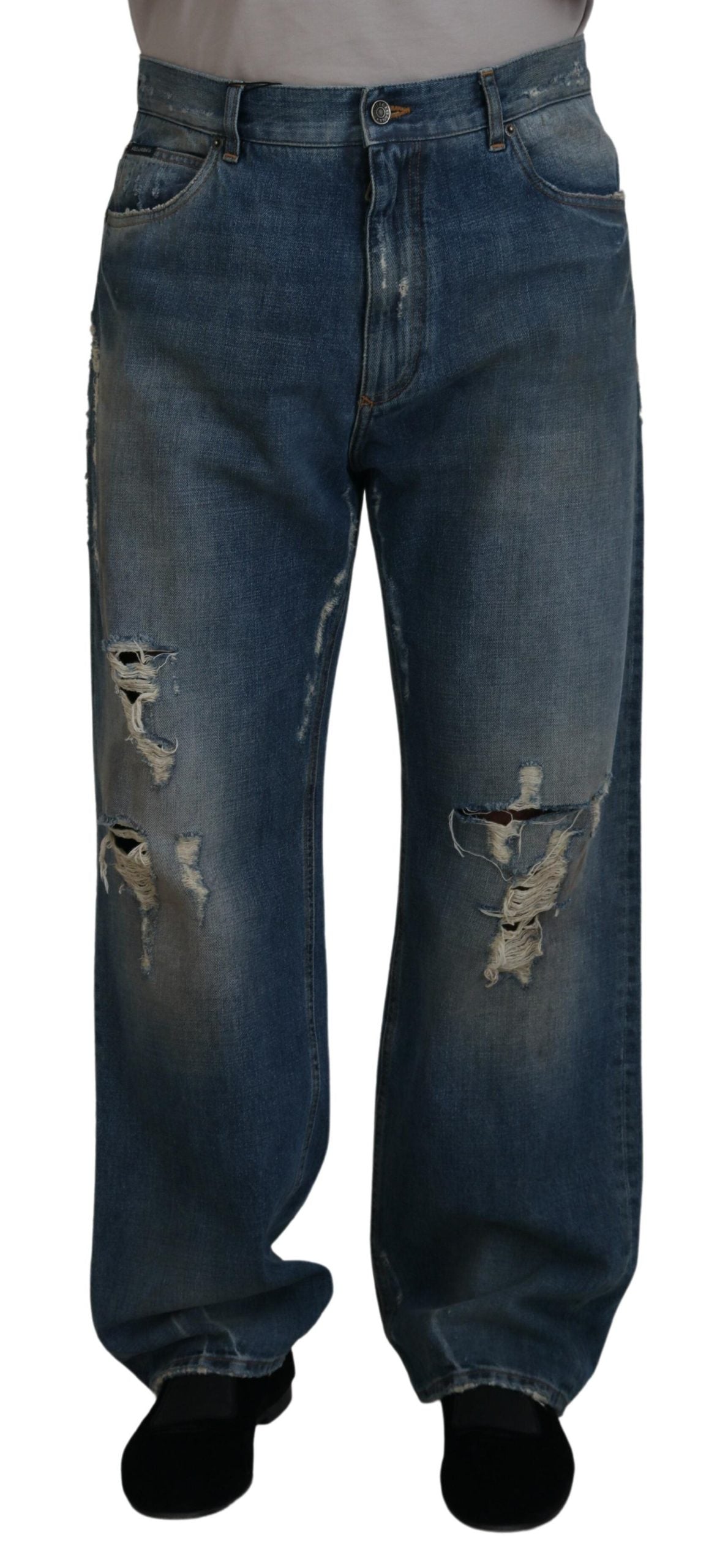 DOLCE & GABBANA Dolce & Gabbana  Cotton Tatte Straight Fit  Men's Jeans