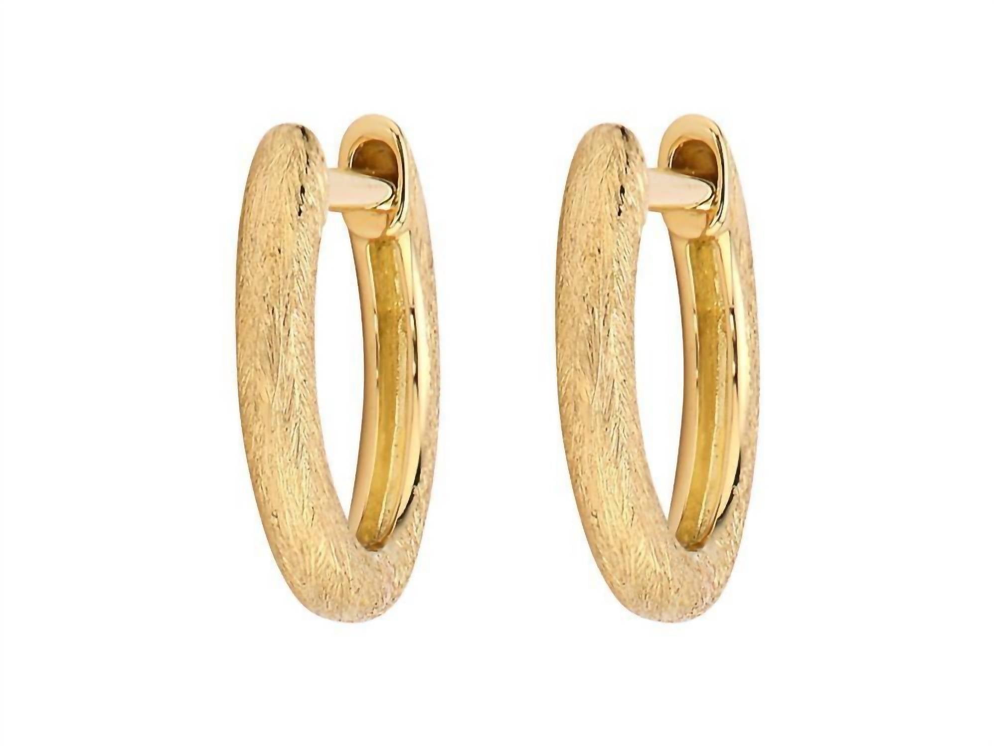 JUDE FRANCES Plain Delicate Hoops in Gold