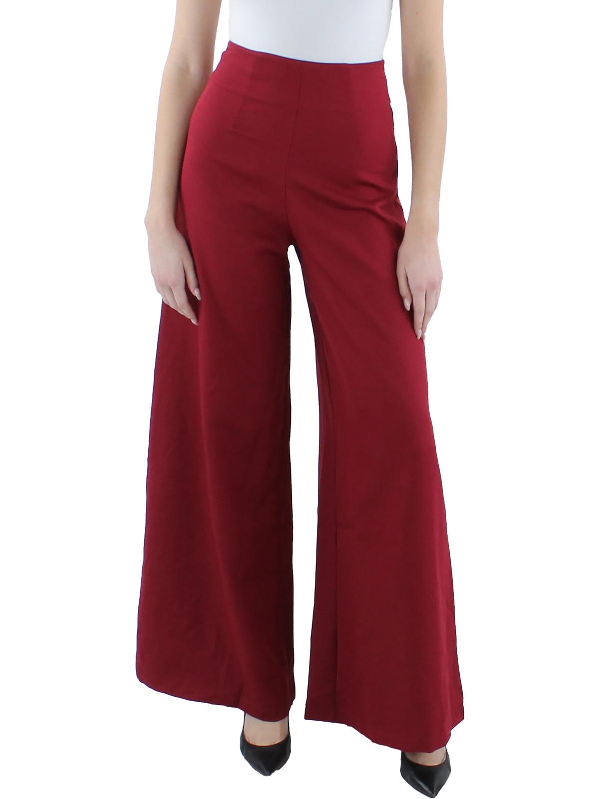 Shop Cq By Cq Womens High Rise Office Wide Leg Pants In Multi