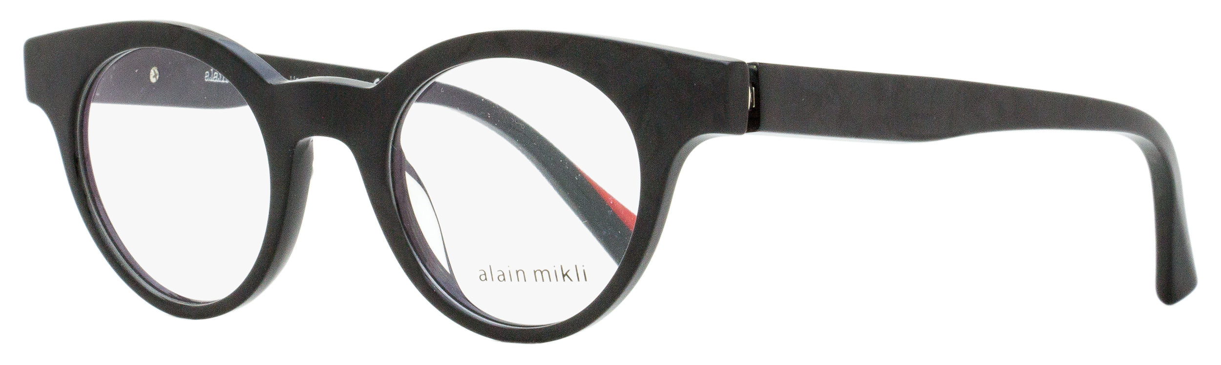 Alain Mikli Unisex Noe Eyeglasses A03090 003 Noir Mikli 45mm In Black