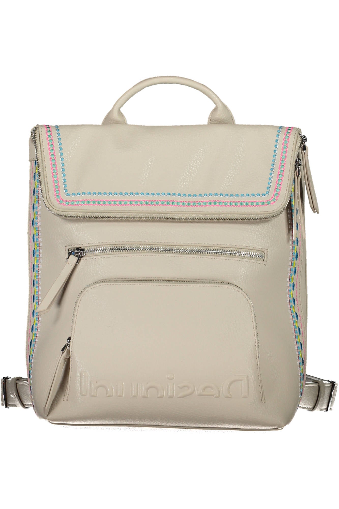 Desigual White Polyurethane Women's Backpack