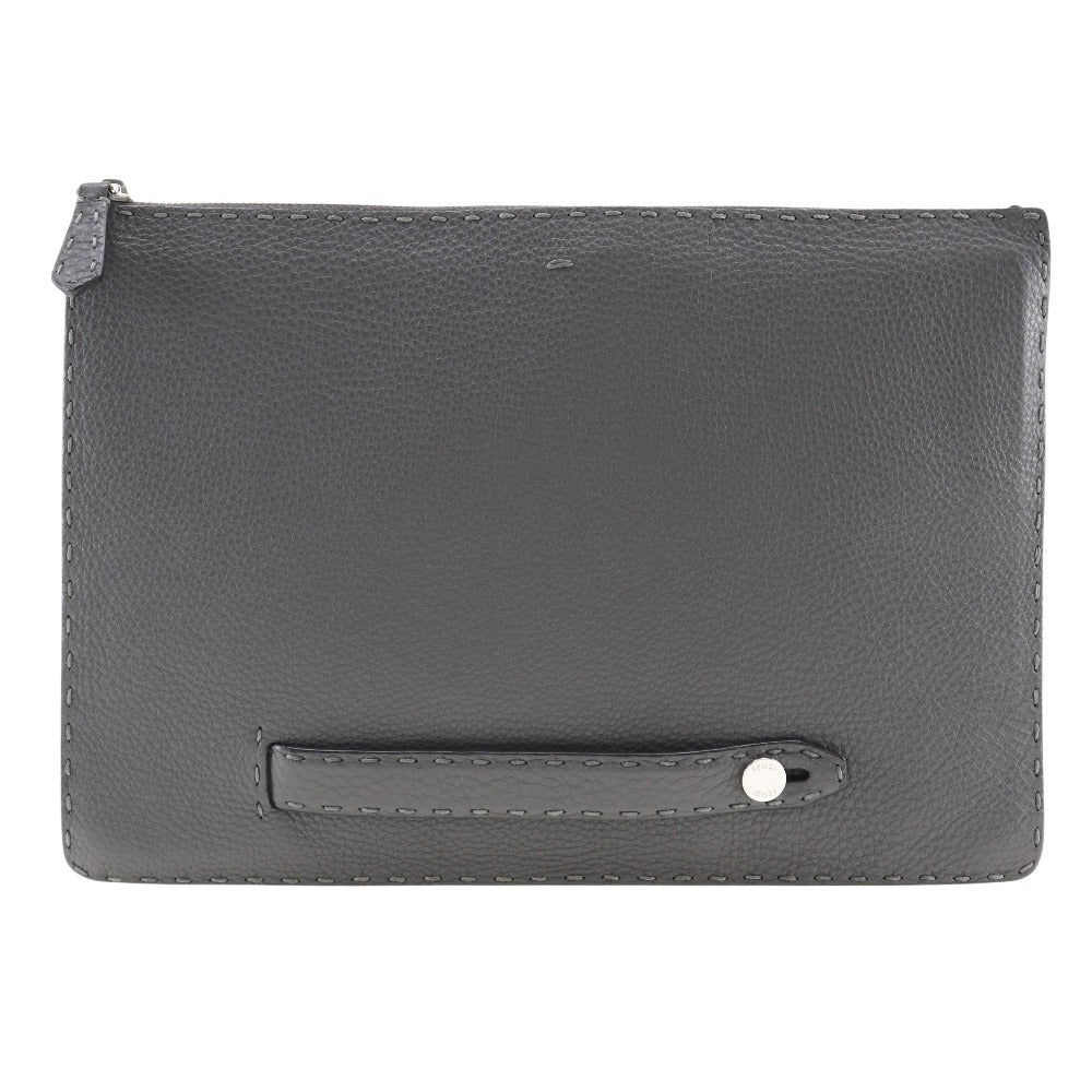 image of Fendi Selleria  Leather Clutch Bag (Pre-Owned)