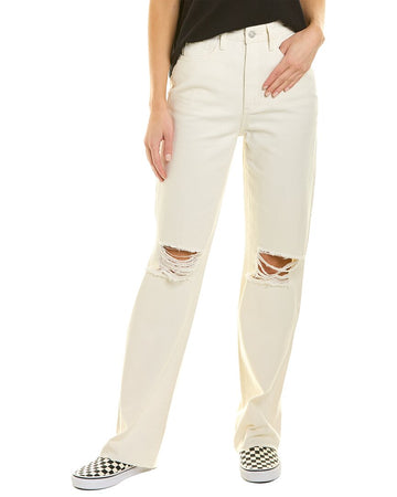 WeWoreWhat dad ivory high-rise straight jean