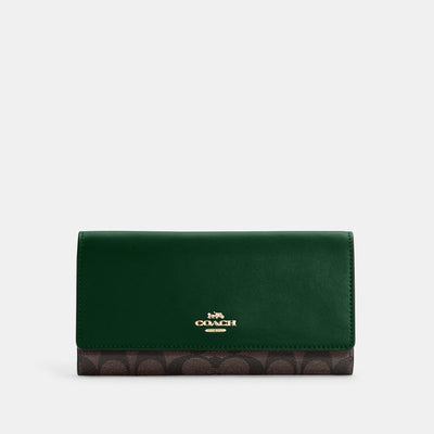 Coach NEW W TAG Medium Corner Zip Wallet With Green Apple Print Gold/Chalk  Multi Multiple - $119 (33% Off Retail) New With Tags - From Kare