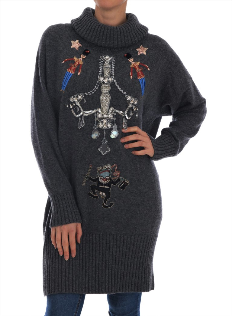 DOLCE & GABBANA Dolce & Gabbana Fairy Tale Crystal  Cashmere Women's Sweater