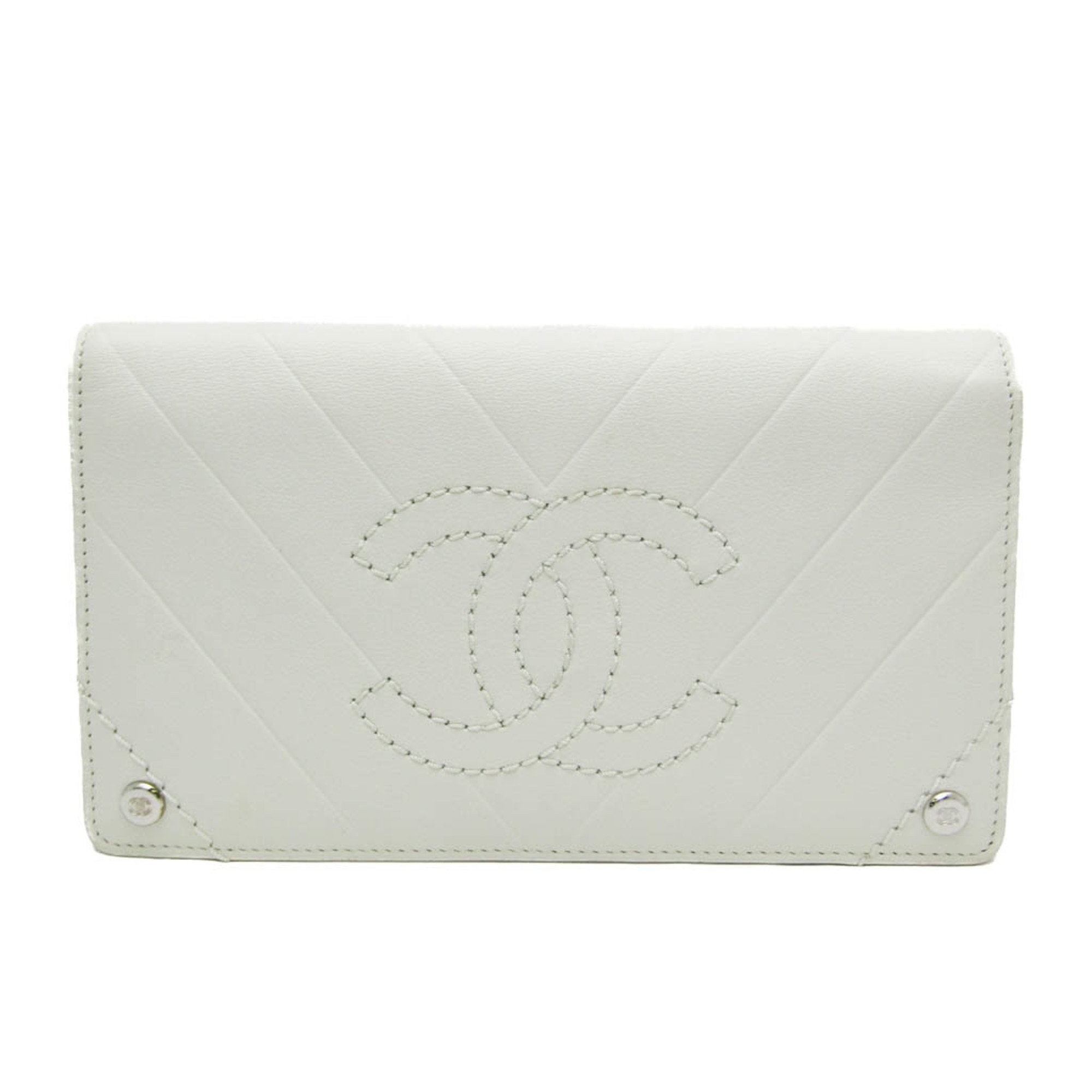 Image of Chanel V-Stich  Leather Wallet  (Pre-Owned)