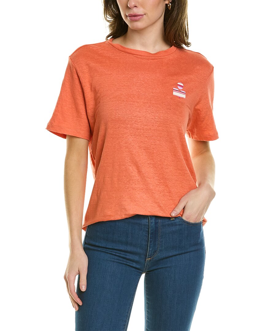 maak een foto Promoten motor Isabel Marant Etoile Linen T-shirt In Orange | ModeSens