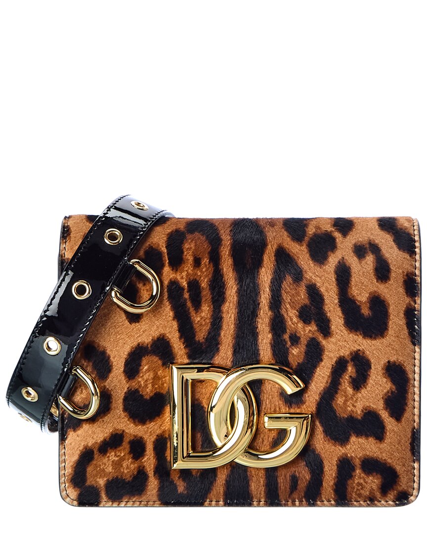 DOLCE & GABBANA Dolce & Gabbana 3.5 Haircalf & Leather Crossbody