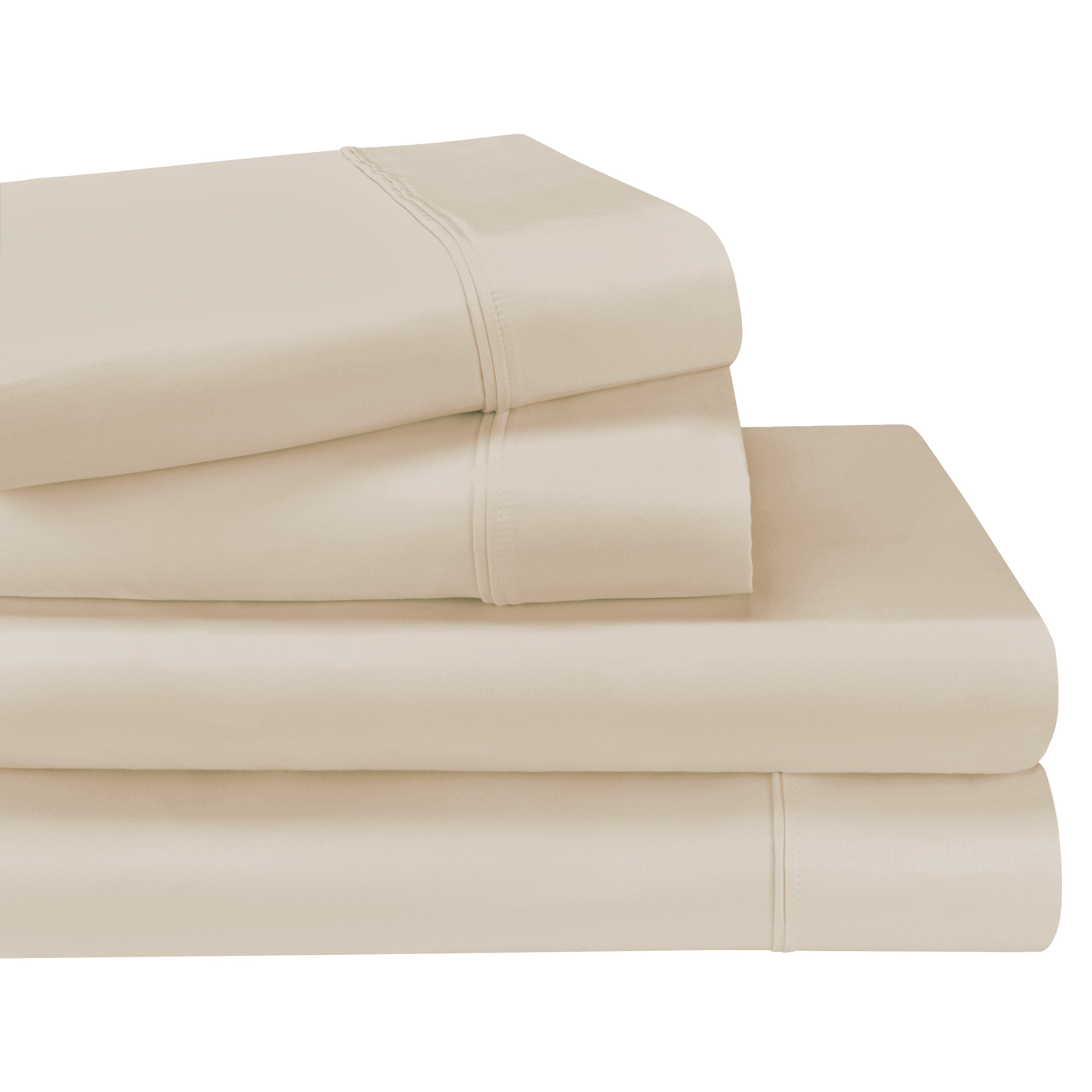 SUPERIOR Superior 1200-Thread Count Breathable Egyptian Cotton Luxurious Solid Deep Pocket Sheet Set