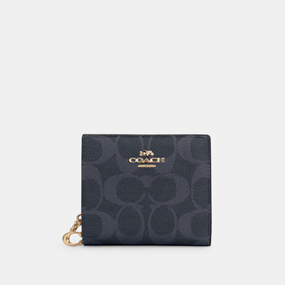 Coach Signature Canvas Zip Card Case (Wallets and Small Leather  Goods,Cardholders)