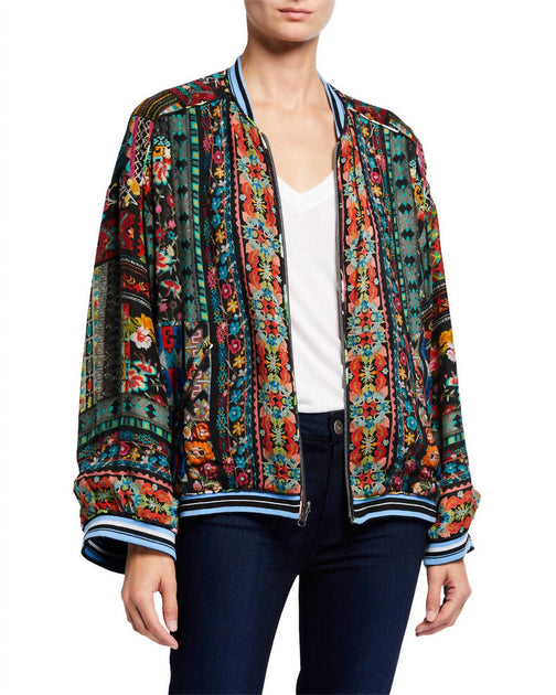 Johnny Was Fusai Reversible Bomber Jacket In Multi | Shop Premium Outlets