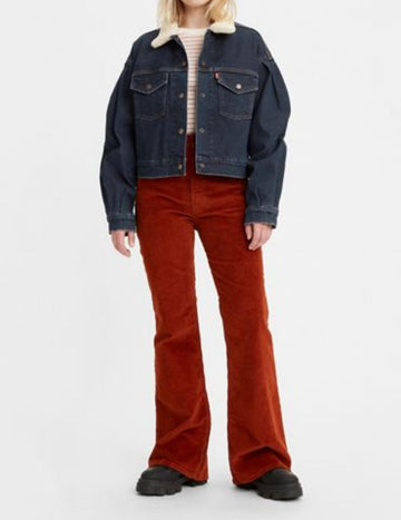 Levi 70s high flares jeans in mahogany