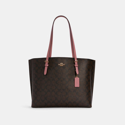 코치 COACH Outlet mollie tote in signature canvas