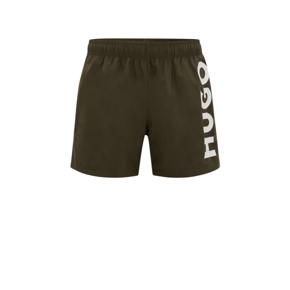 HUGO Quick-drying swim shorts with vertical logo