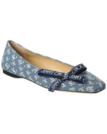 Jimmy Choo veda denim ballerina flat