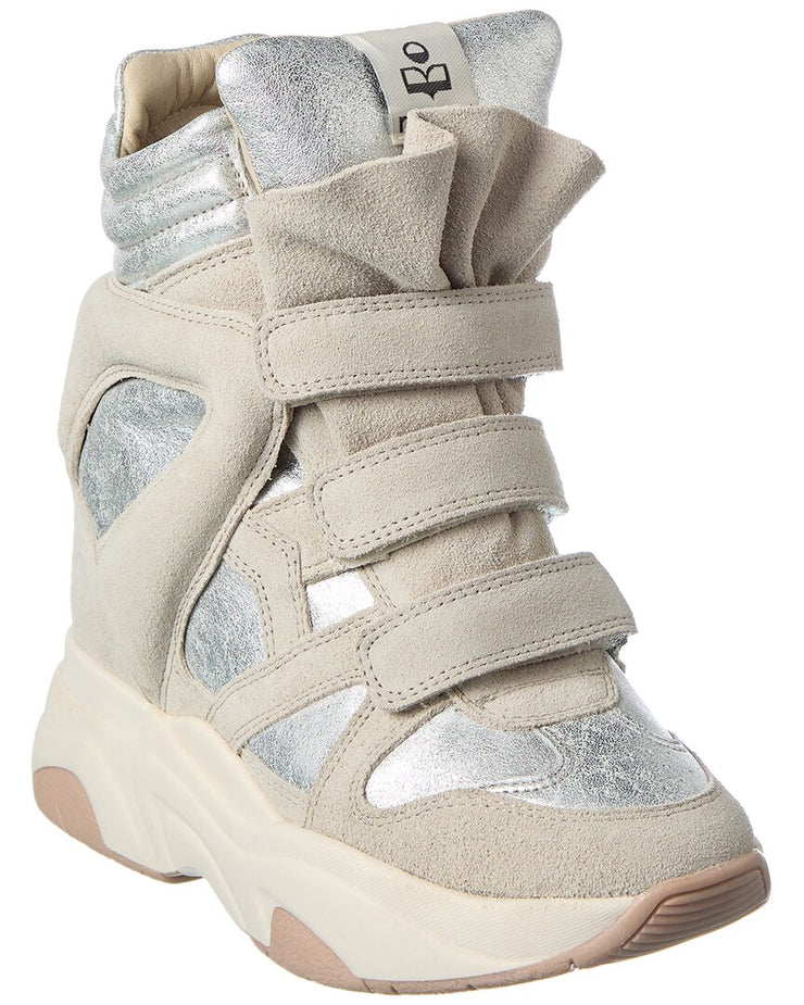 Medalje Feasibility matron Isabel Marant Balskee Leather & Suede High-top Wedge Sneaker | Shop Premium  Outlets