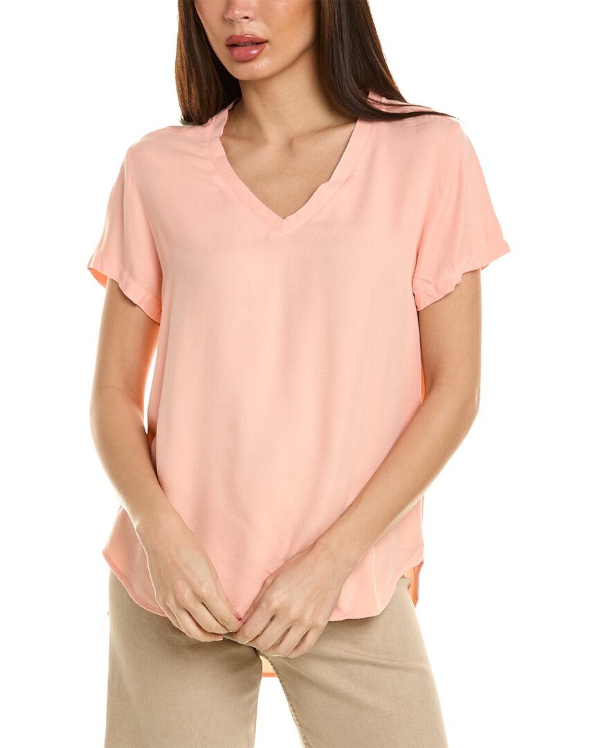 Shop Bella Dahl V-neck T-shirt In Pink