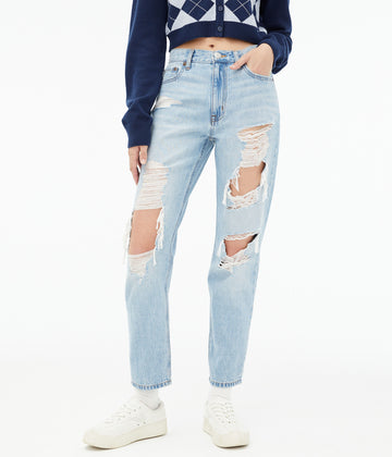 Aeropostale womens high-rise mom jean