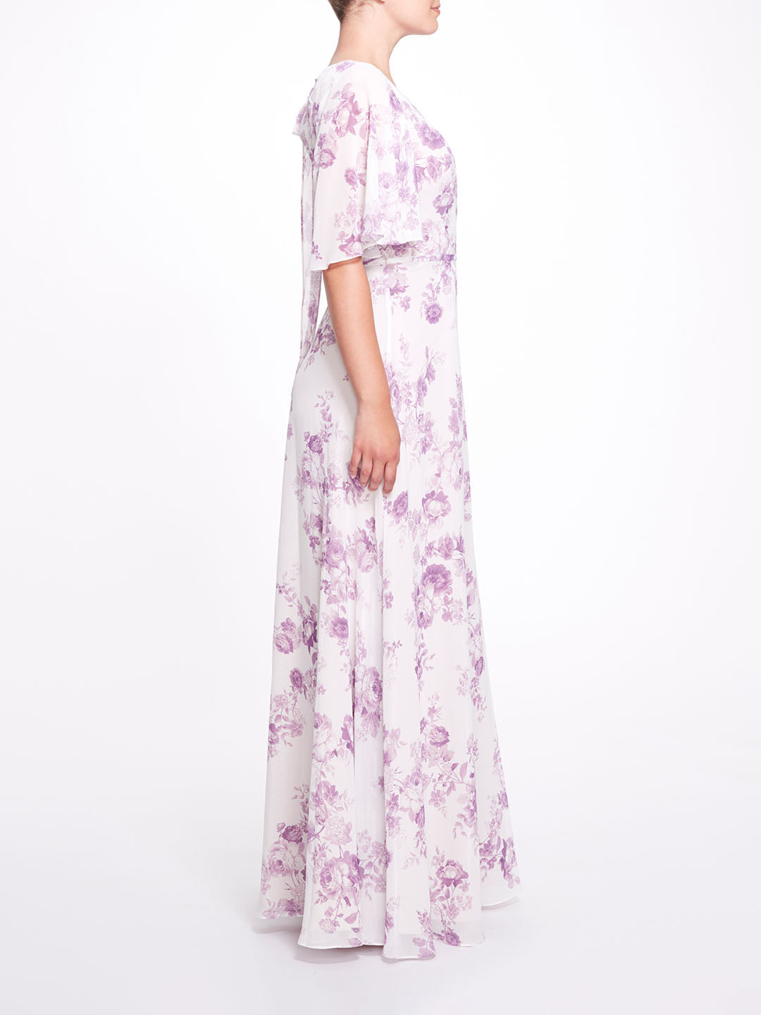 Shop Marchesa Notte Bridesmaids Rome Printed In Purple