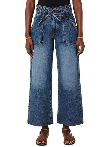 Jaen Harper womens high rise ankle wide leg jeans