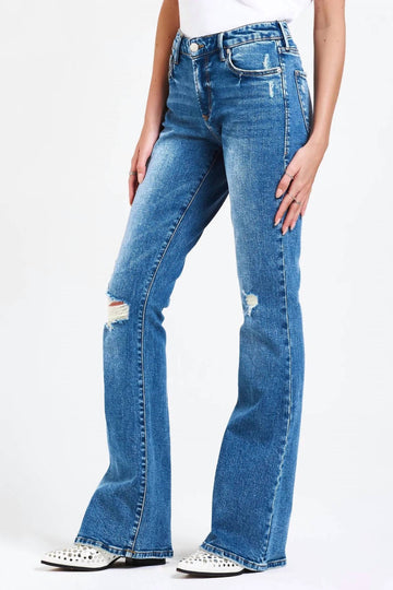 Dear John Denim rosa flare jeans in fountain