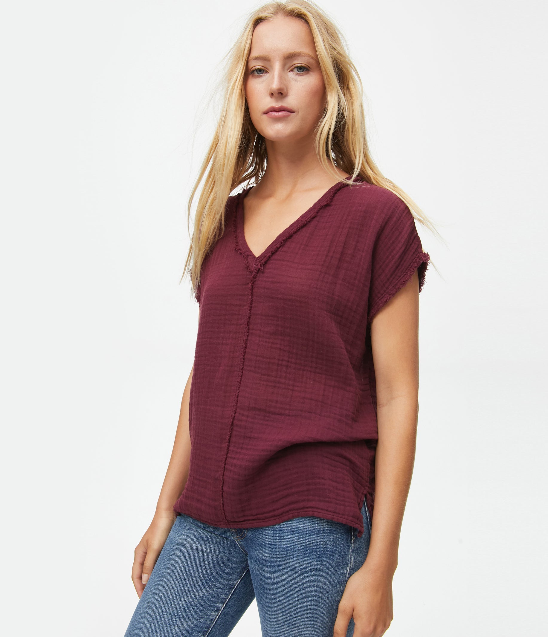 MICHAEL STARS Draya V-Neck Top