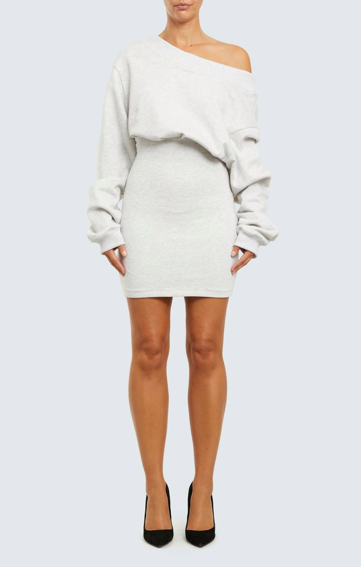 Rta Rachelle Mini Dress In Ivory In Beige