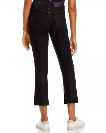 Pistola lennon high rise cropped jean in coated black