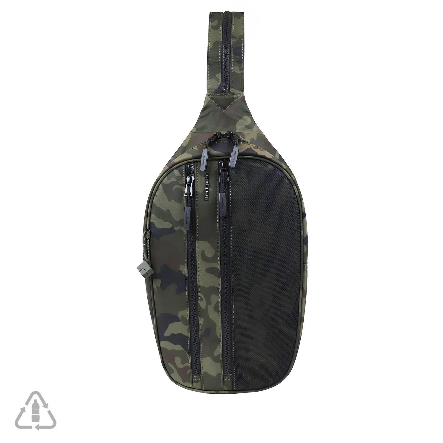 HEDGREN Meadows Sustainably Made Sling in Olive Camo