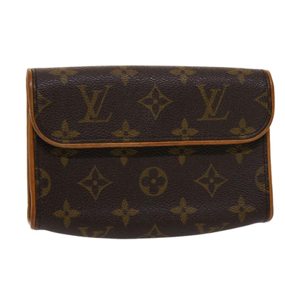 Louis Vuitton Pochette Secret Brown Canvas Clutch Bag (Pre-Owned)