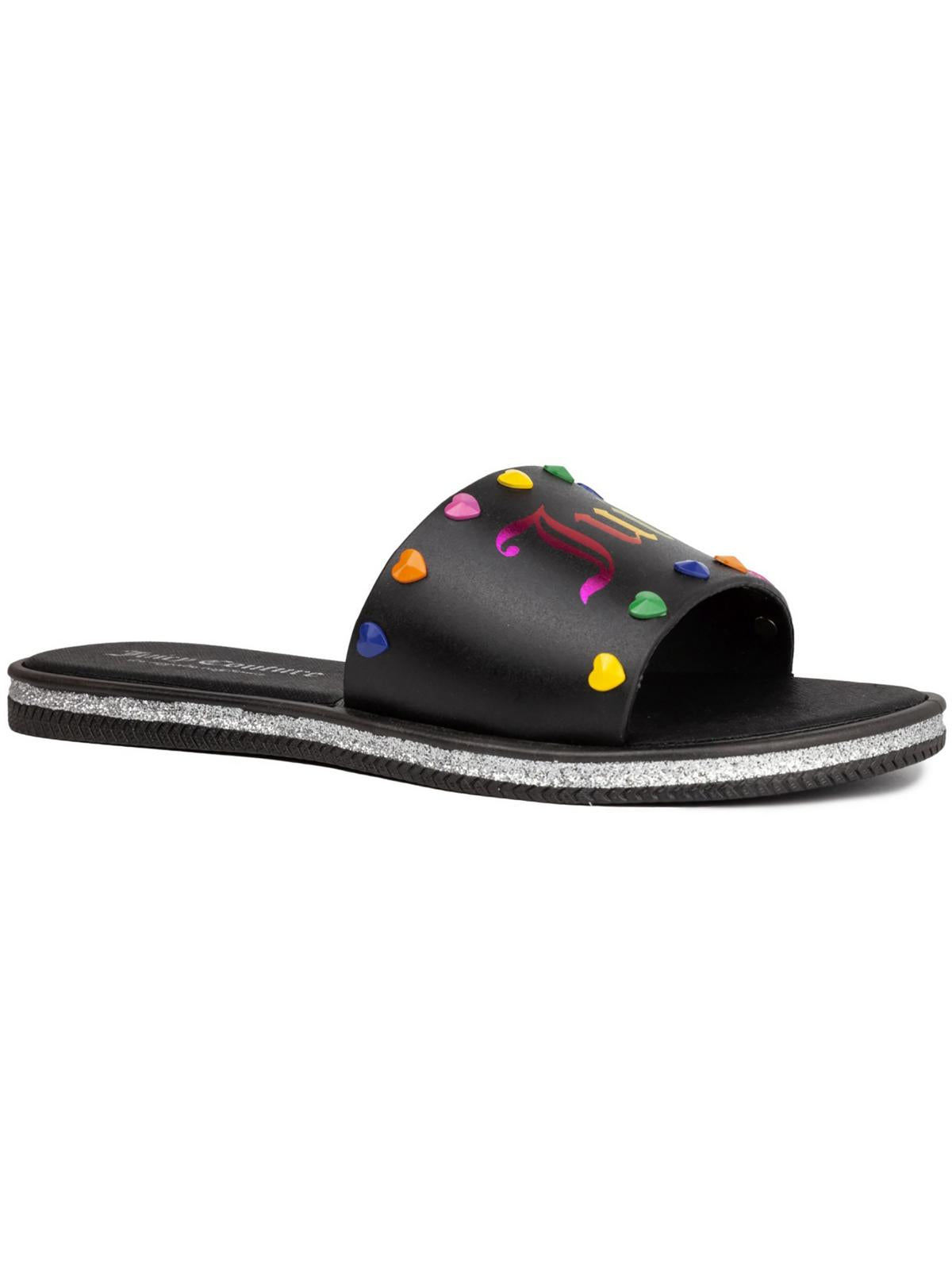 Shop Juicy Couture You Bet Sandal Womens Slip On Casual Flatform Sandals In Multi