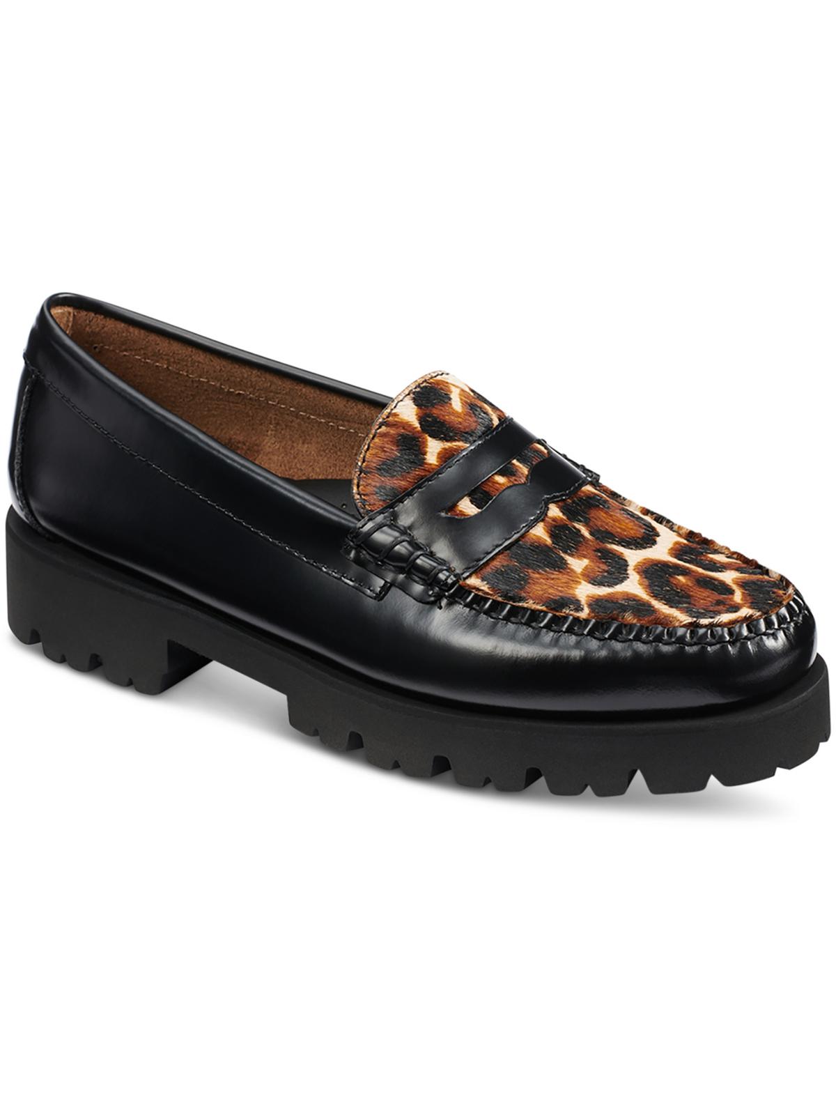 Shop G.h. Bass & Co. Whitney Womens Leather Lug Sole Loafers In Multi