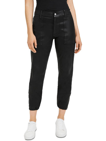 7 For All Mankind womens coated high rise jogger jeans