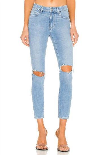 Paige hoxton crop jean in fiesta destructed