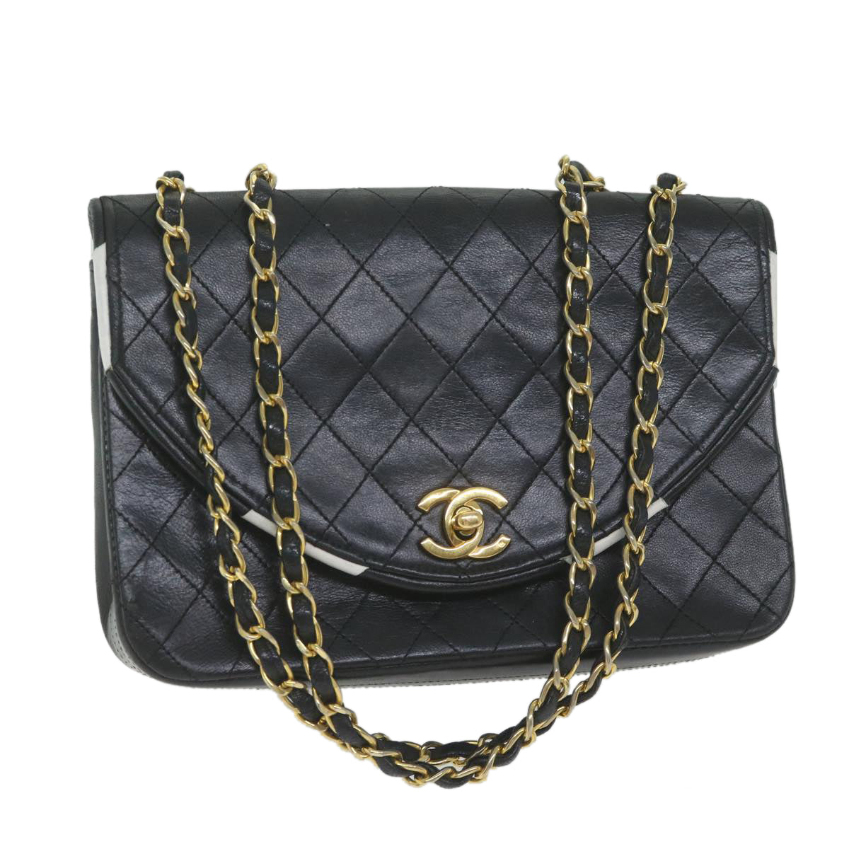 image of Chanel Demi Lune  Leather Shoulder Bag (Pre-Owned)