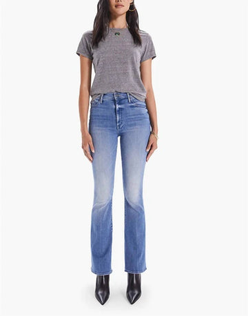 Mother high waisted weekender skimp jean in we the animals