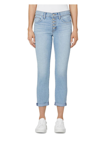 Hudson natalie womens mid-rise slim boyfriend jeans