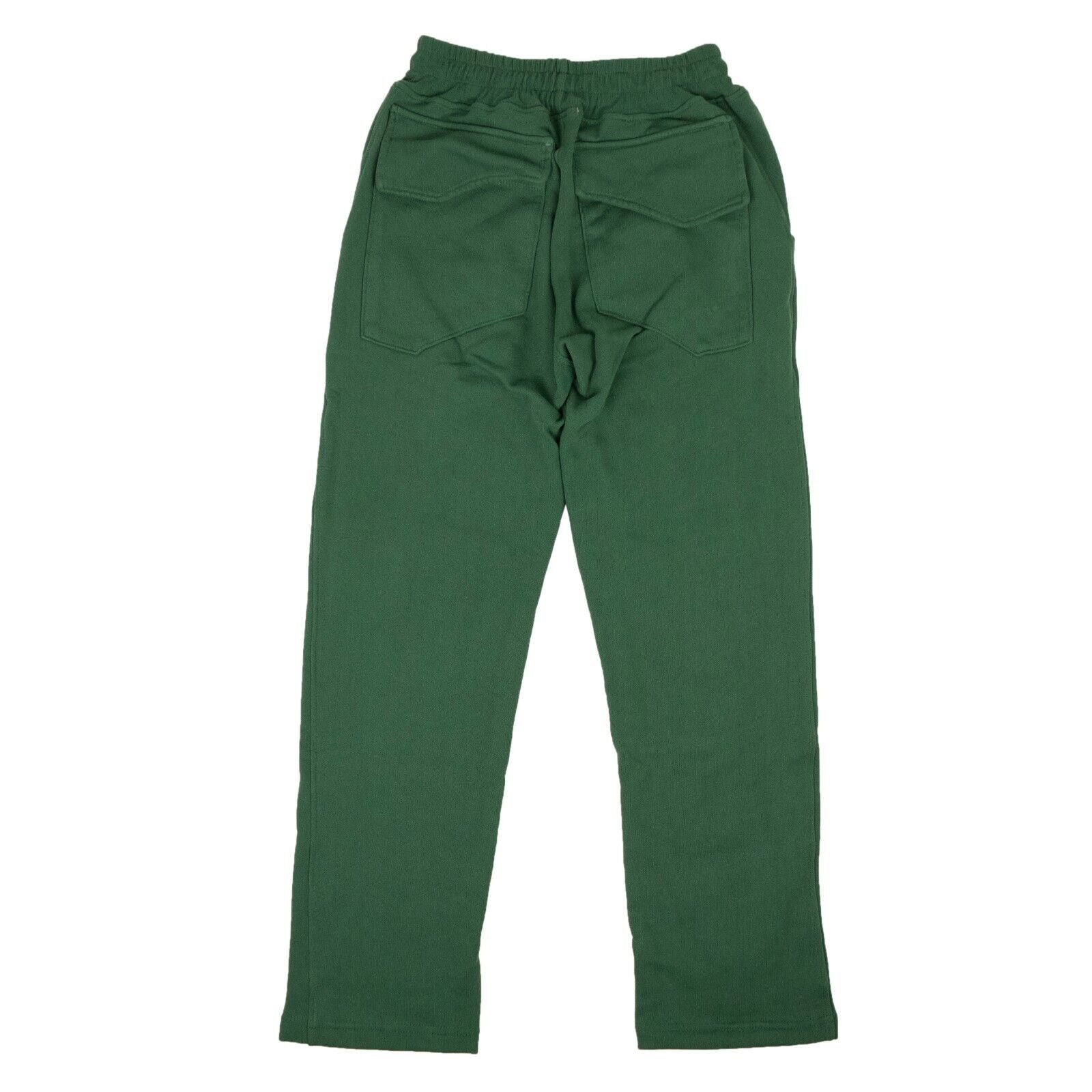 Rhude Forest Green Cotton Chenile Patch Sweatpants
