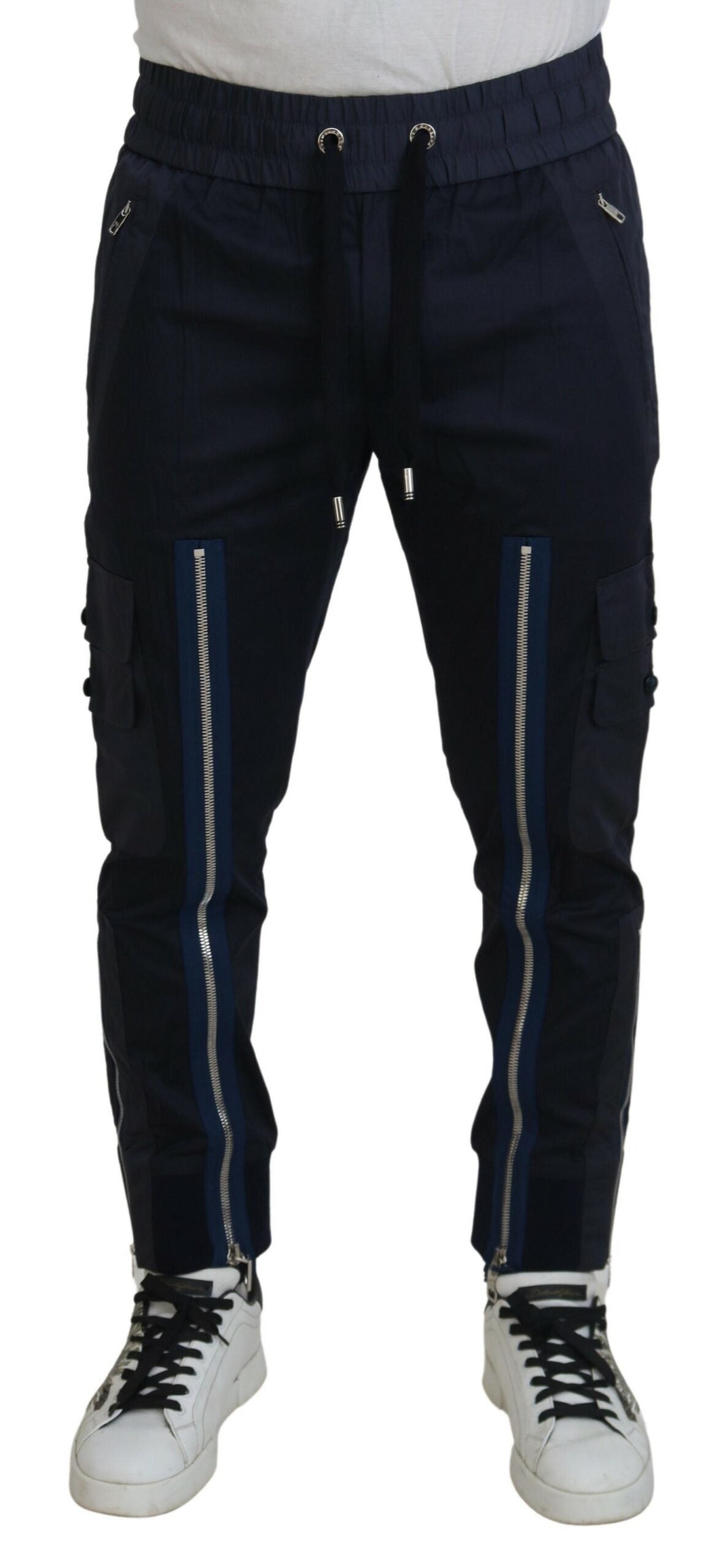 DOLCE & GABBANA Dolce & Gabbana   Cotton Zipper Jogger Men's Pants